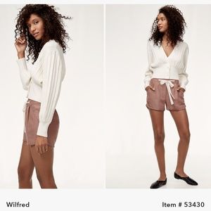 Aritzia Wilfred Linen Shorts Sz 4
